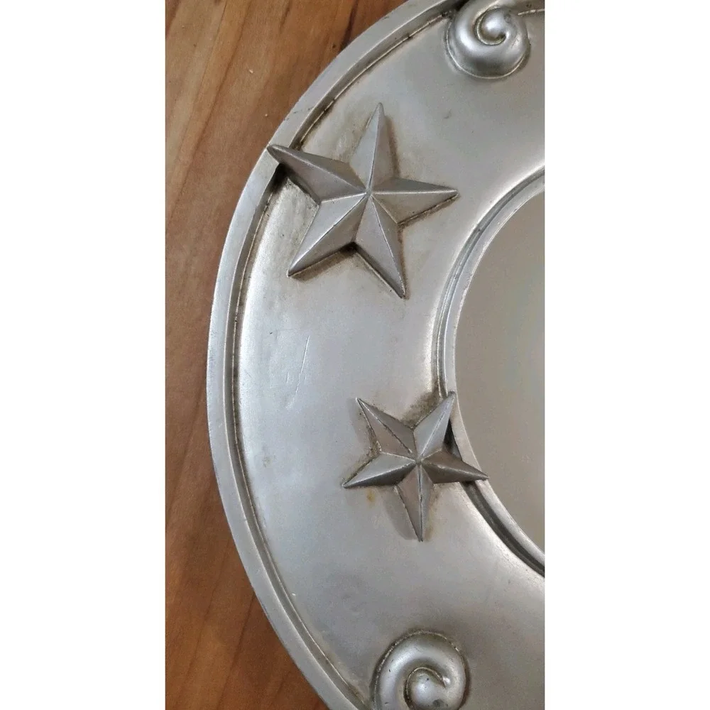 Vintage 90s Celestial Sun Moon Mirror Set Whimsigoth Gold Silver Wall Decor